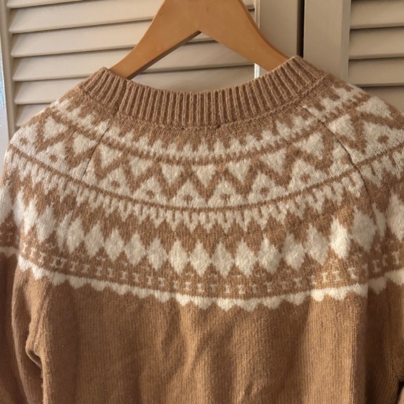 Talbots Tan and Cream Knit Sweater - Picture 6 of 6